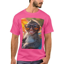 Monkey with sunglasses - Summer Vibes design