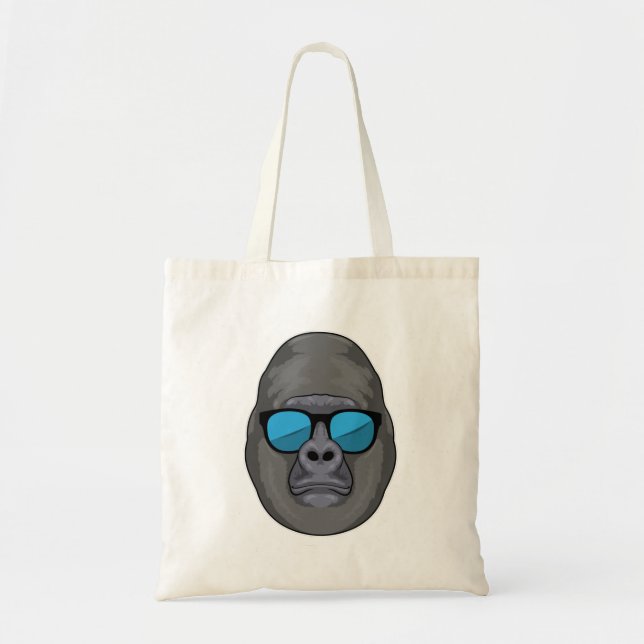 Monkey with Sunglasses Tote Bag (Front)