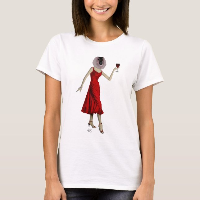 Monkey with Wine T-Shirt (Front)