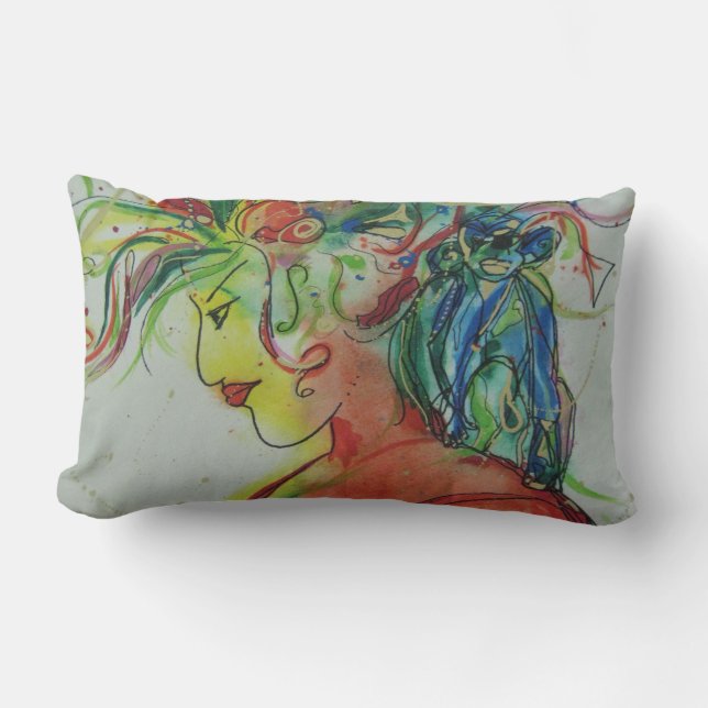 Monkey with Woman Pillow (Front)
