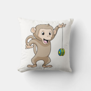 Monkey with Yo-yo Cushion