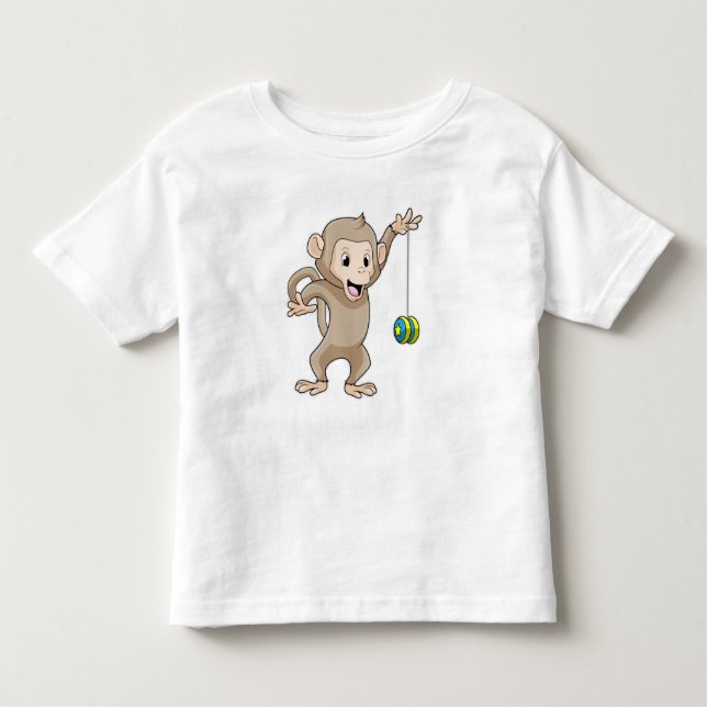 Monkey with Yo-yo Toddler T-Shirt (Front)