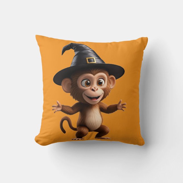 Monkey Wizard Cushion (Front)