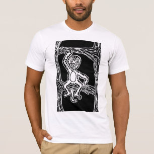 monkey woodprint T-Shirt