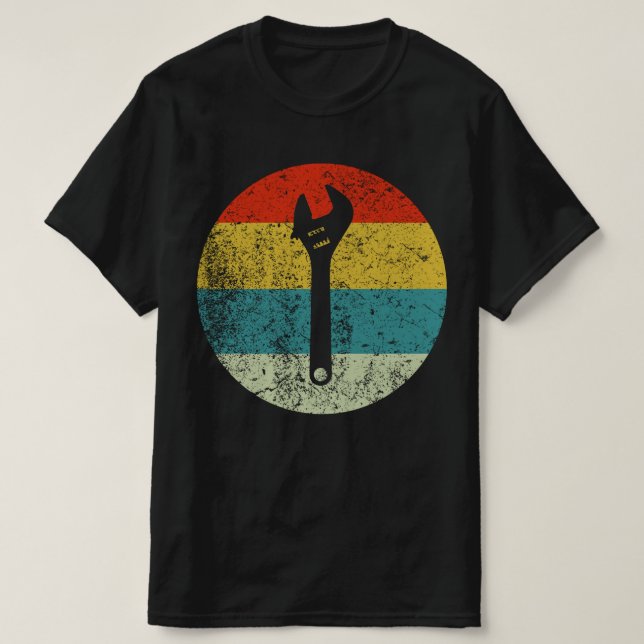 MONKEY WRENCH retro vintage silhouette 70s T-Shirt (Design Front)