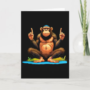 Monkey Yoga Card