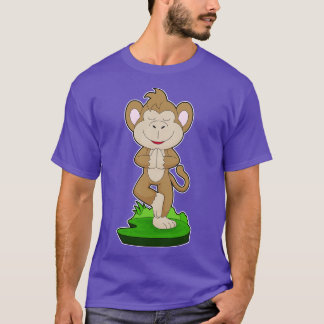 Monkey Yoga Fitness Gymnastics T-Shirt