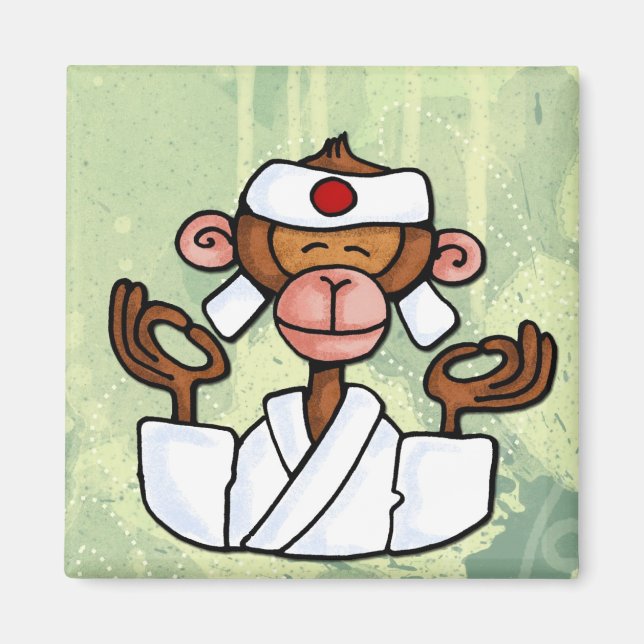 monkey zen magnet (Front)