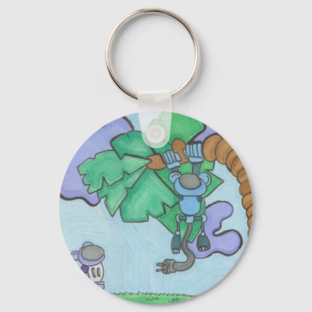 Monkeying around key ring (Front)