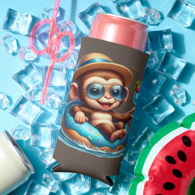 Monkeying Around  Seltzer Can Cooler (In Situ Summer)