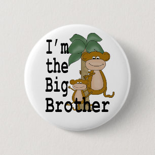 Monkeys Big Brother 6 Cm Round Badge