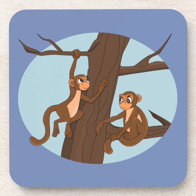 Monkeys climbing the tree coaster (Front)