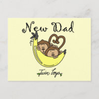 Monkeys Dad of Twin Boys Tshirts and Gifts