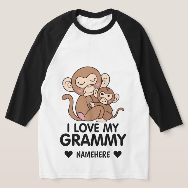 MONKEYS I love my Grammy T-Shirt (Laydown)