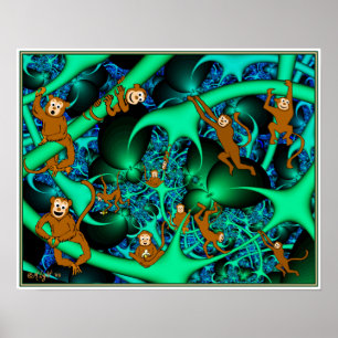 Monkeys in my Fractal Poster