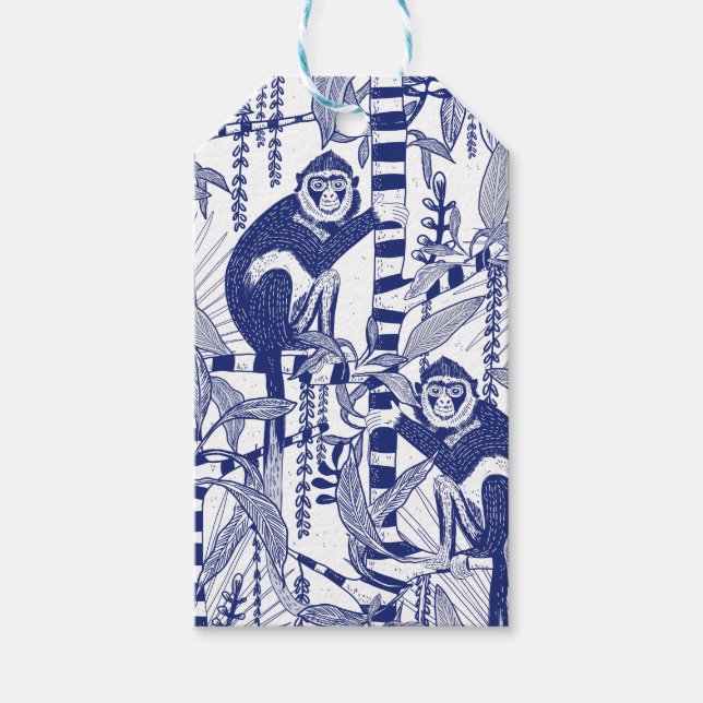 Monkeys in the Jungle Gift Tags (Front)