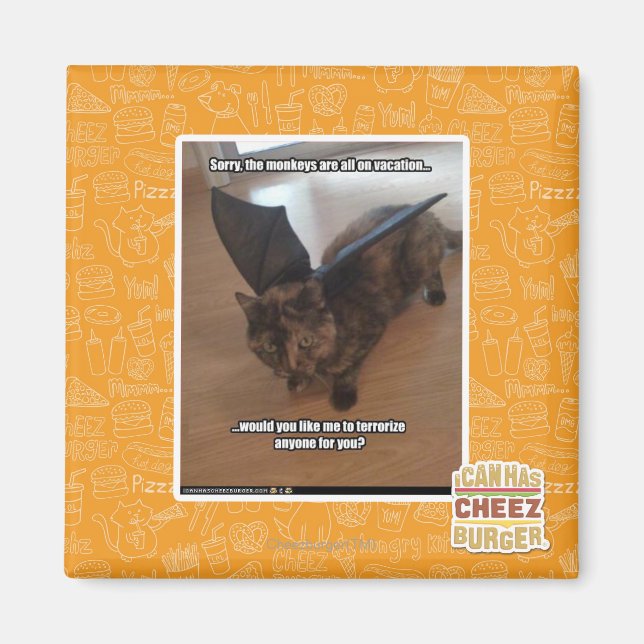 Monkeys on vacation magnet (Front)