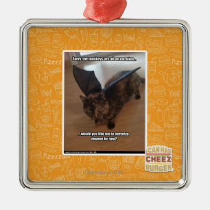 Monkeys on vacation metal tree decoration