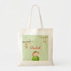 Monkeys - Playful and Cute Personalised Tote Bag