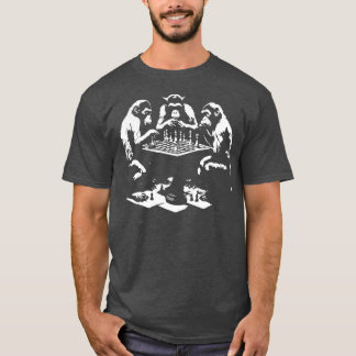 Monkeys playing chess 1 T-Shirt
