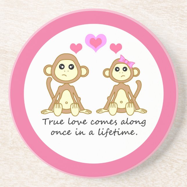 Monkeys True Love Coaster (Front)