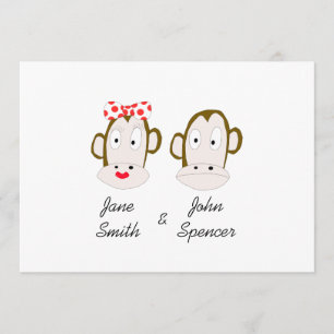 Monkeys Wedding Invitation Template