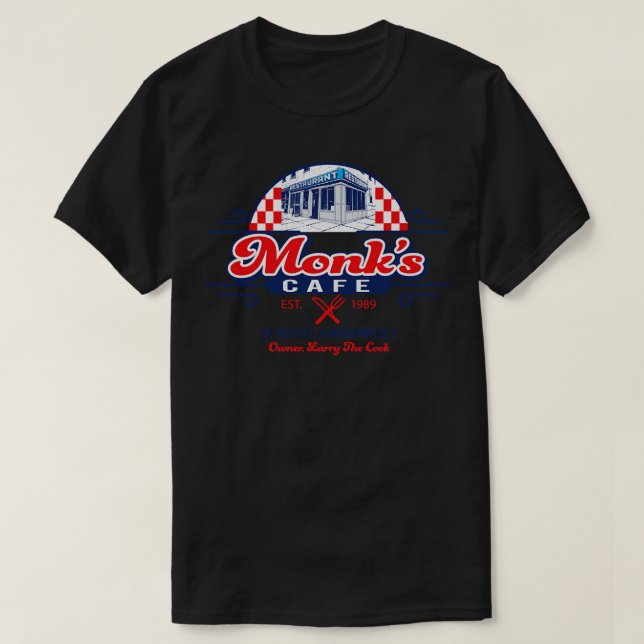 Monks Cafe T-Shirt (Design Front)