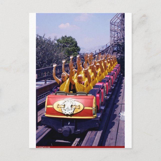 Monks-on-a-Roller-Coaster-67499.jpg Postcard (Front)