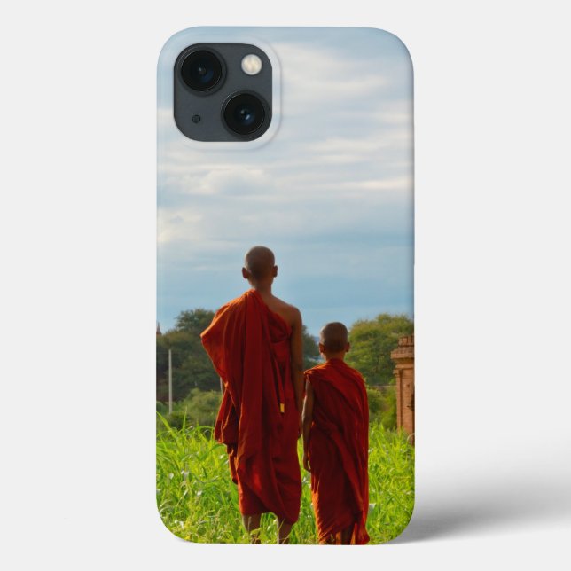 Monks with Ancient Temples Case-Mate iPhone Case (Back)