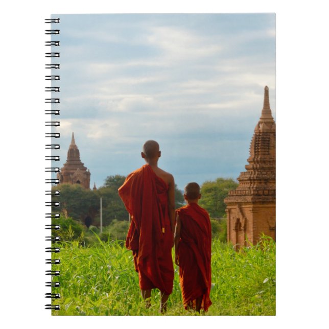 Monks with Ancient Temples Notebook (Front)