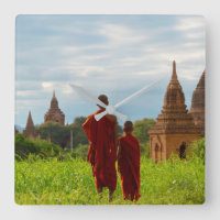 Monks with Ancient Temples