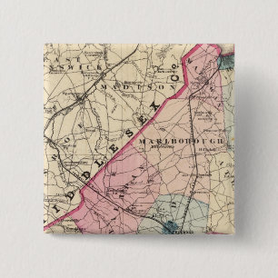 Monmouth County, NJ 15 Cm Square Badge