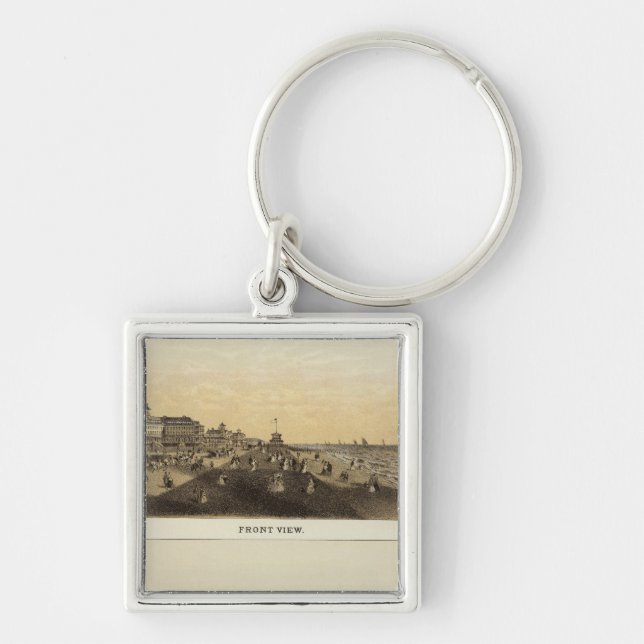 Monmouth House, Spring Lake, NJ Key Ring (Front)