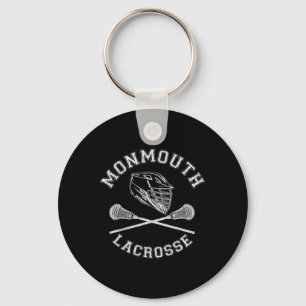 Monmouth Lacrosse Vintage Distressed Retro Lax  Key Ring