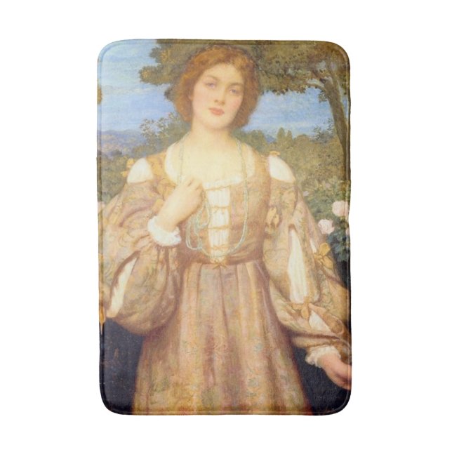 Monna Giovanna (by Edward Robert Hughes) Bath Mat (Front Vertical)
