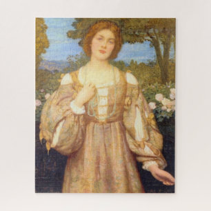 Monna Giovanna (by Edward Robert Hughes) Jigsaw Puzzle