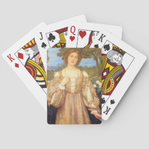 Monna Giovanna (by Edward Robert Hughes) Playing Cards