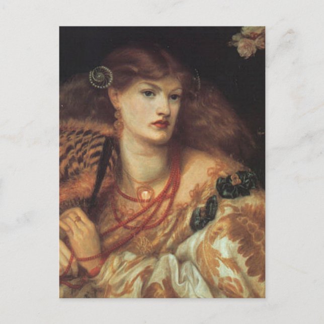 Monna Vanetta by Rossetti Postcard (Front)