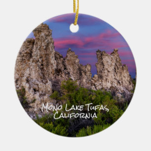 Mono Lake and Tufa Towers on the South Shore Ceramic Ornament