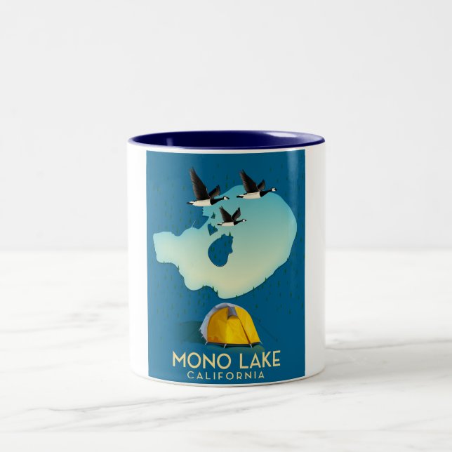 Mono Lake California USA Two-Tone Coffee Mug (Center)