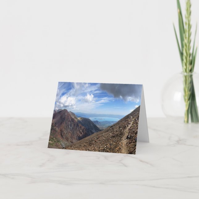 Mono Lake from Koip Peak Pass - Sierra Card (Front)