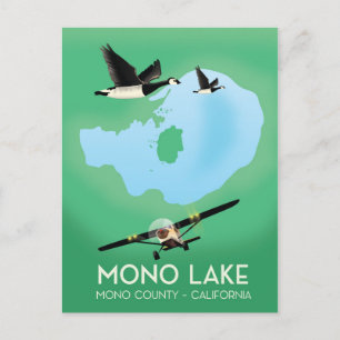 Mono Lake,Mono County, California travel poster Postcard