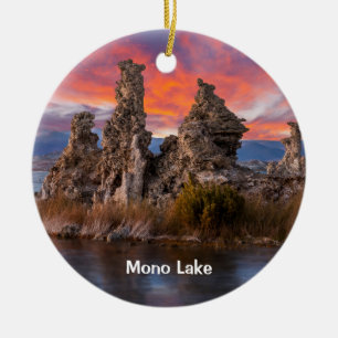 Mono Lake Sunset Ceramic Ornament