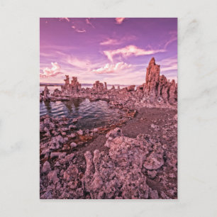 mono lake sunset postcard