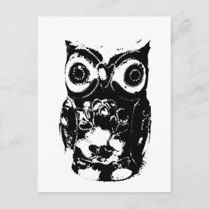 Mono Owl Postcard