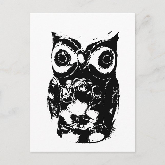 Mono Owl Postcard (Front)