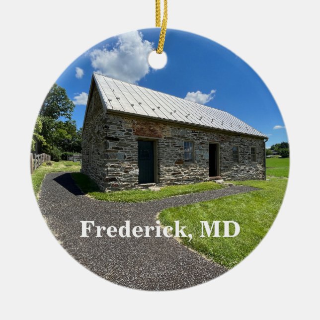 Monocacy Battlefield in Frederick Maryland Ceramic Ornament (Front)