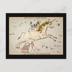 Monoceros Canis Minor and Atelier Typographique Postcard