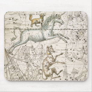 Monoceros, from 'A Celestial Atlas', pub. in 1822 Mouse Pad