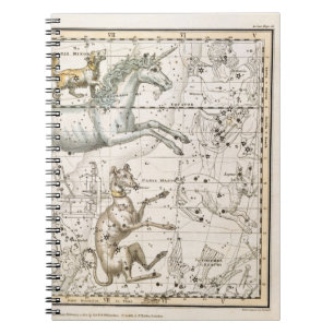 Monoceros, from 'A Celestial Atlas', pub. in 1822 Notebook